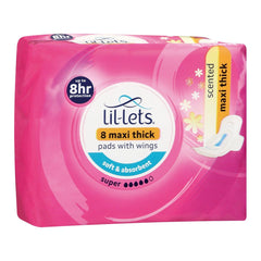 Lil-lets Maxi Cotton Pads Super 8's Scented