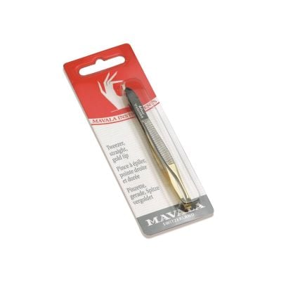 Mavala Implement Tweezer Straight Gold