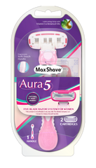 Max-shave Auroma 5 Ladies 5 Blade Razors Kit