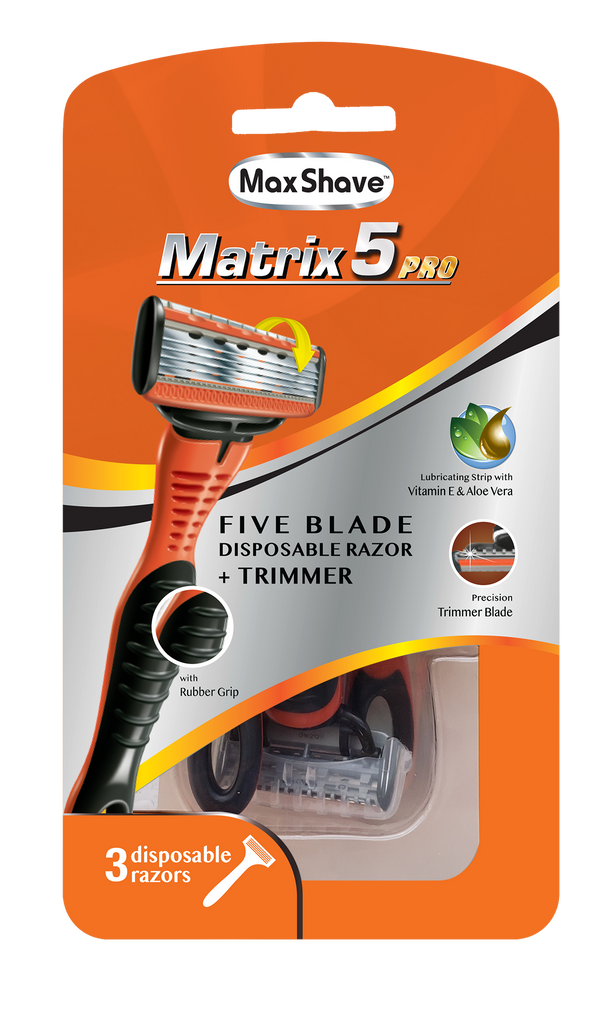 Max-shave Men 5blade Disposable Razor 3 Piece – ZimSeller Pharmacy