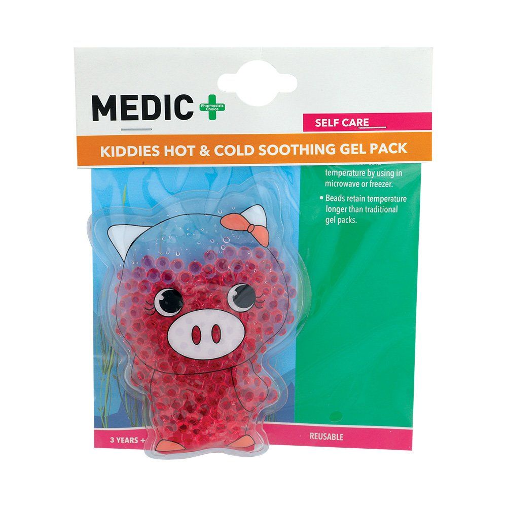 Medic Hot & Cold Soothing Gel, Kids Pack, Pig