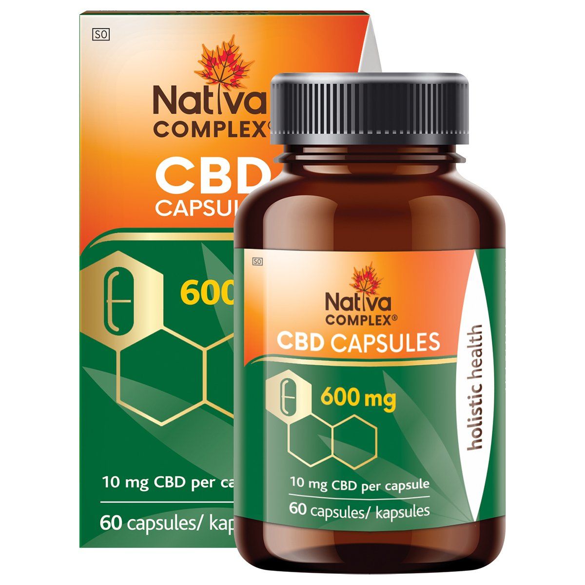 Nativa Complex Cbd 600mg Capsules 60s