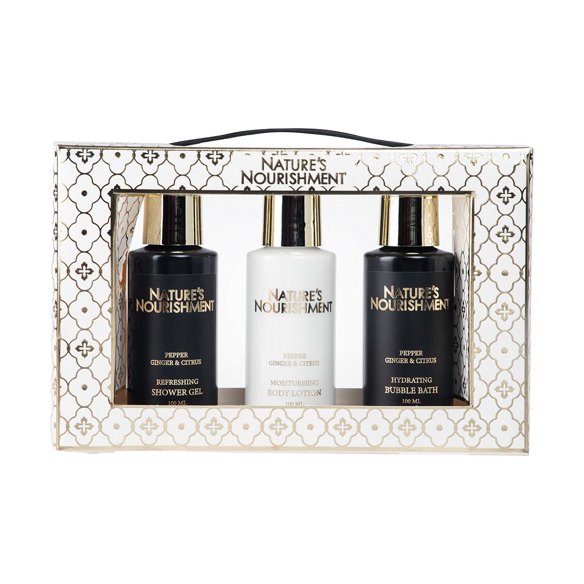 Nature Nourishment Bath Set Ginger / Citrus 100ml 3pcs