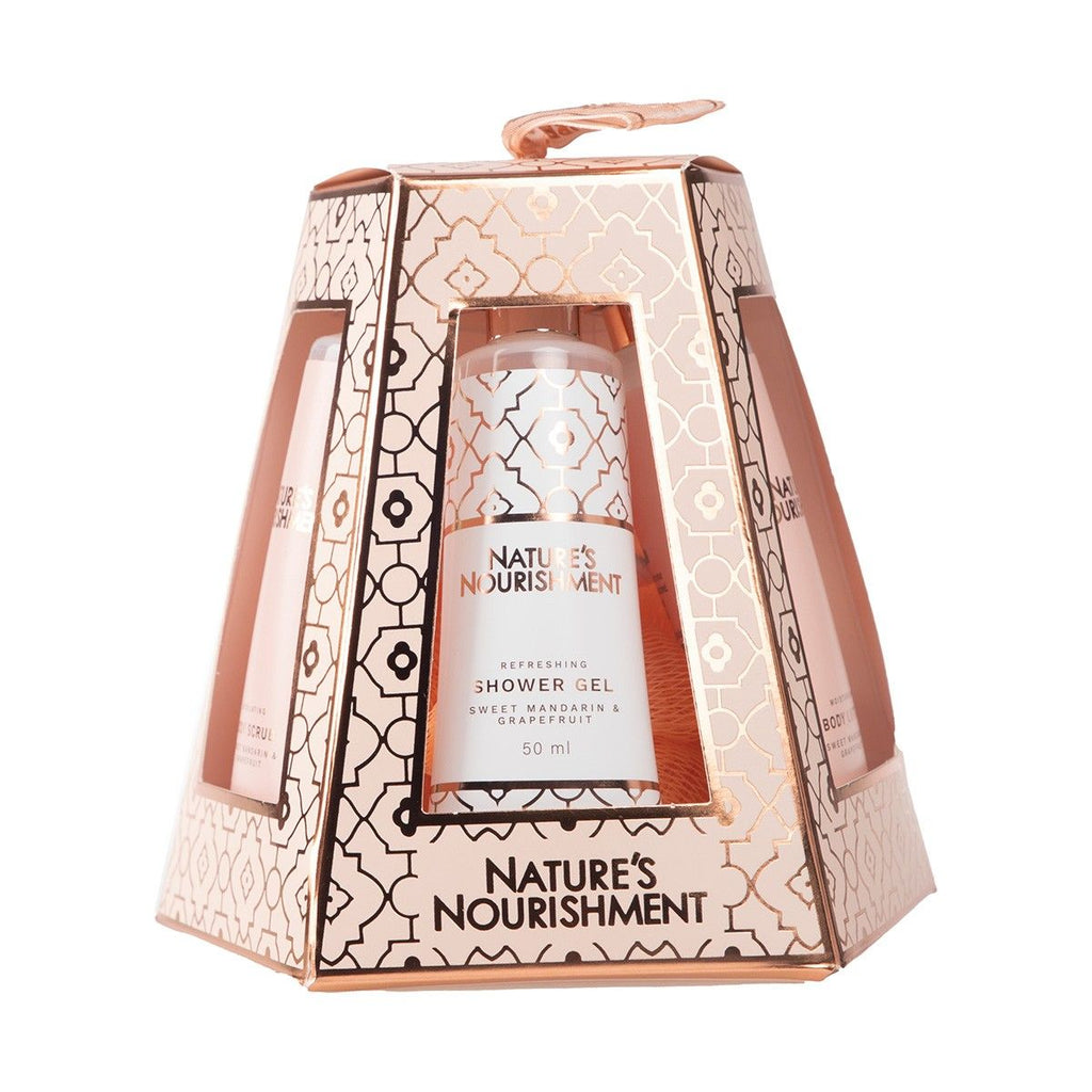 Natures Nourishment Bath Set Sweet Mandarin / Grapefruit 3pcs