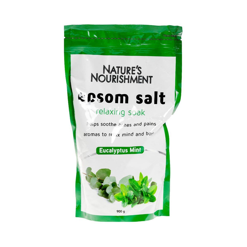 Natures Nourishment Epsom Salt Eucalptus Mint 900g