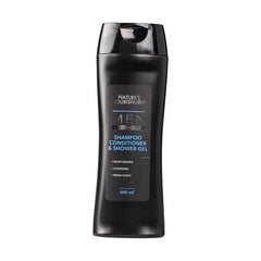 Natures Nourishment Shampoo Condition & Body Wash Men 3 In 1 400ml