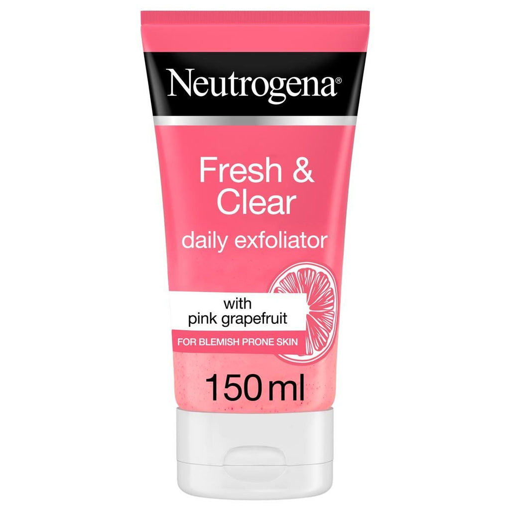 Neutrogena Fresh And Clear Daily Exfoliator Pink Grapefruit And Vitamin C 150ml