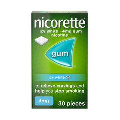 Nicorette Gum Icy White4mg 30 Pieces
