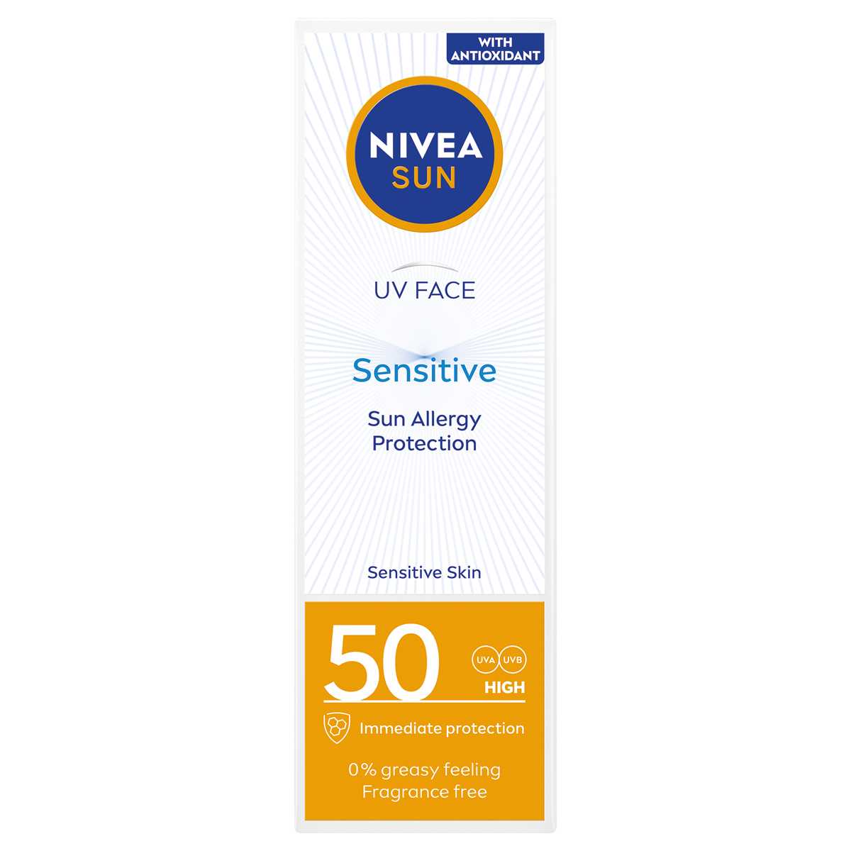 Nivea Sun Face Cream Sensitive Spf50 50ml