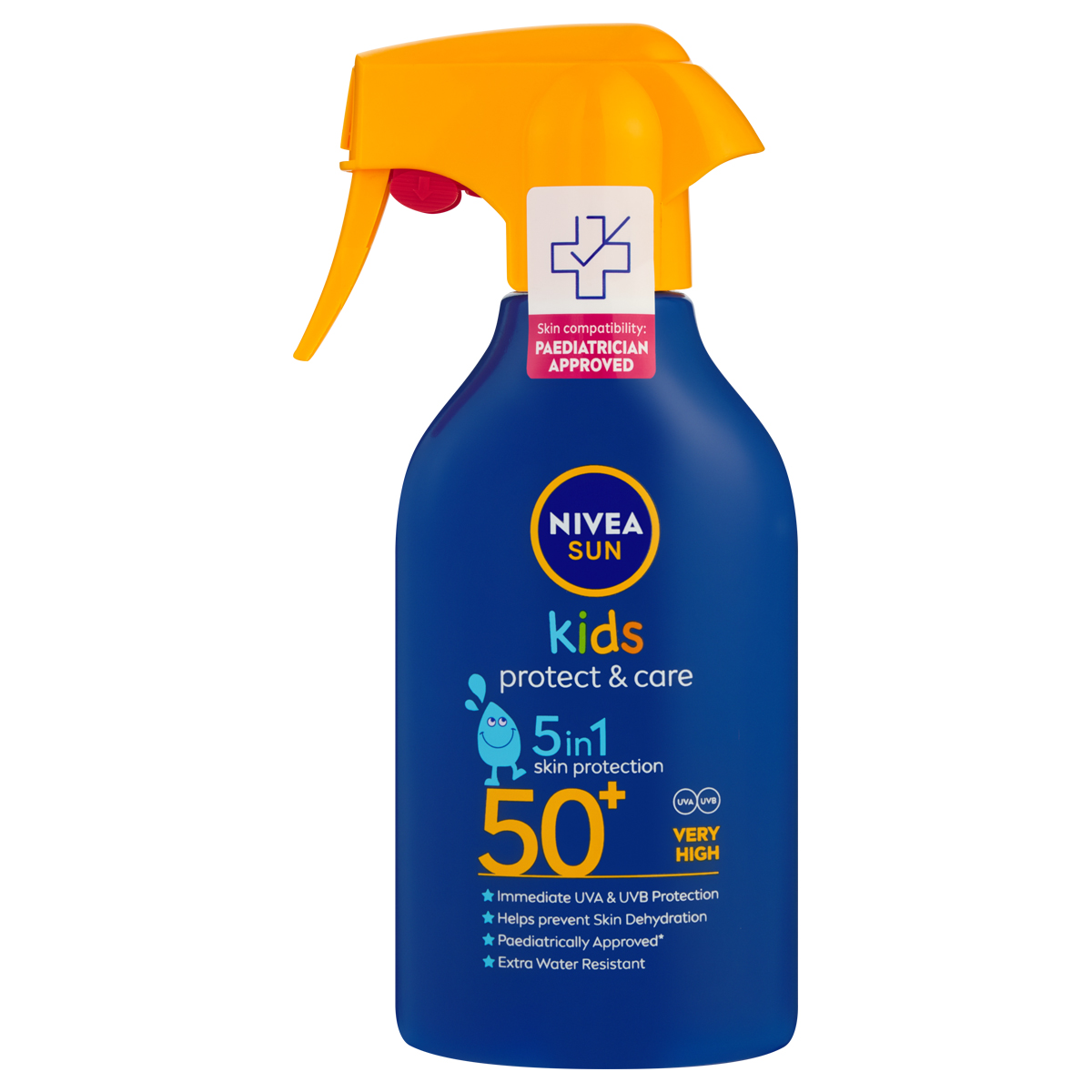 Nivea Sun Kids Moisturising Trigger Spray Spf50+ Sunscreen 270ml