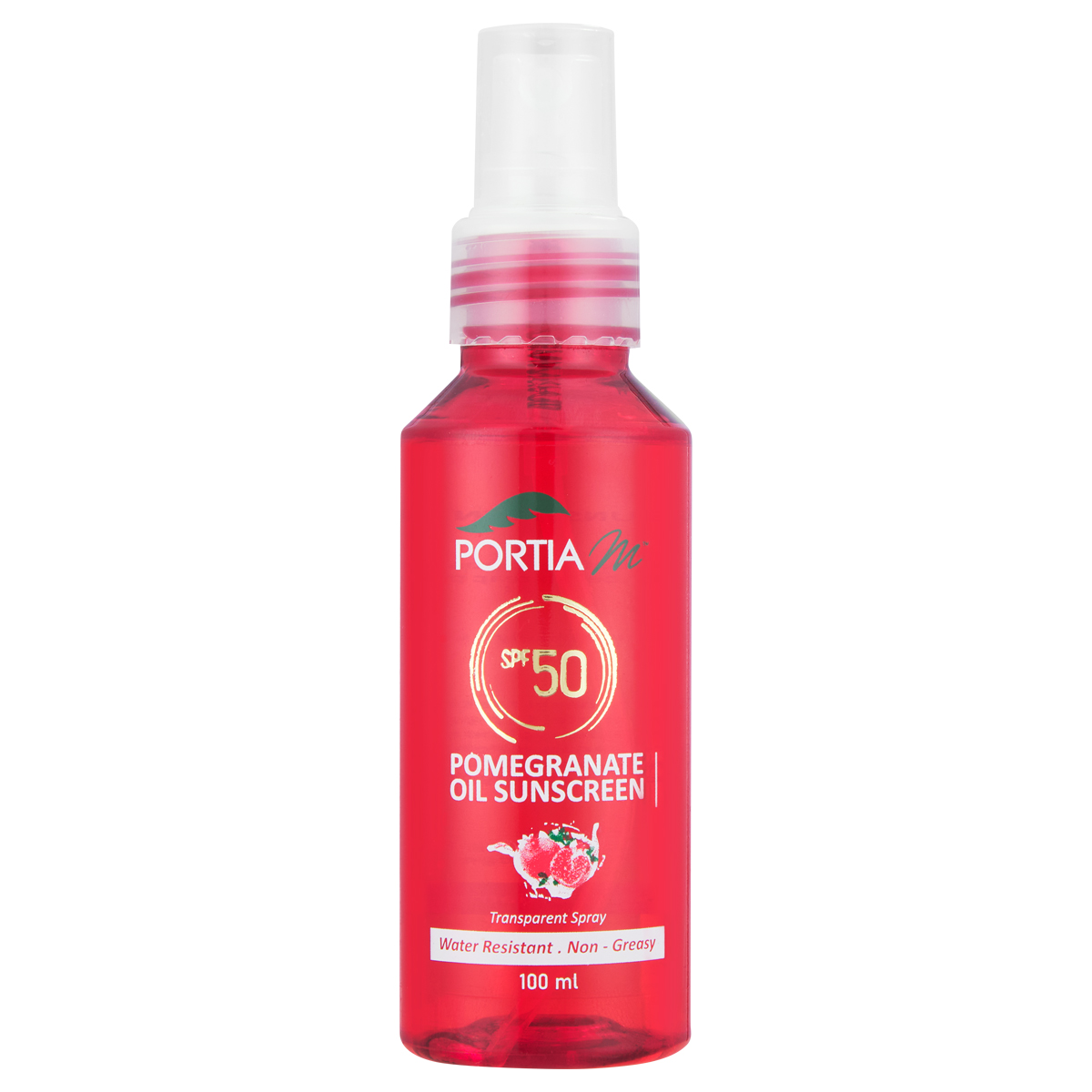 Portia M Sun Spray Spf50 100ml Pomergrante