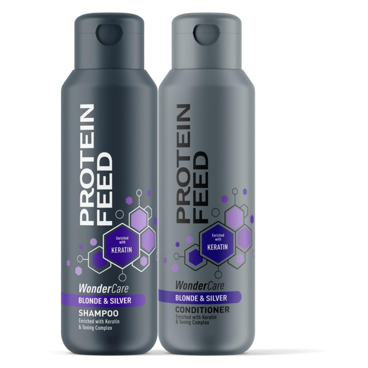 Protein Feed 2x500ml, Blonde And Silver