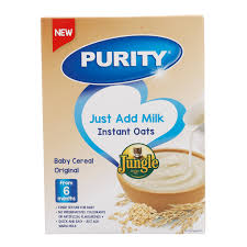 Purity Jungle Baby Instant Oats Original (milk) 6+ Mos. 250 Grm