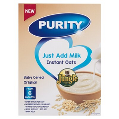 Purity Jungle Baby Instant Oats Original (milk) 6+ Mos. 500 Grm