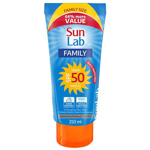 Sunlab Spf50 250ml Tube Family Value Pack