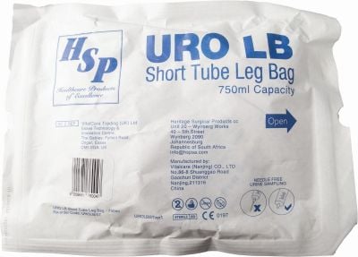 Uro Short Tube Legbag 750ml