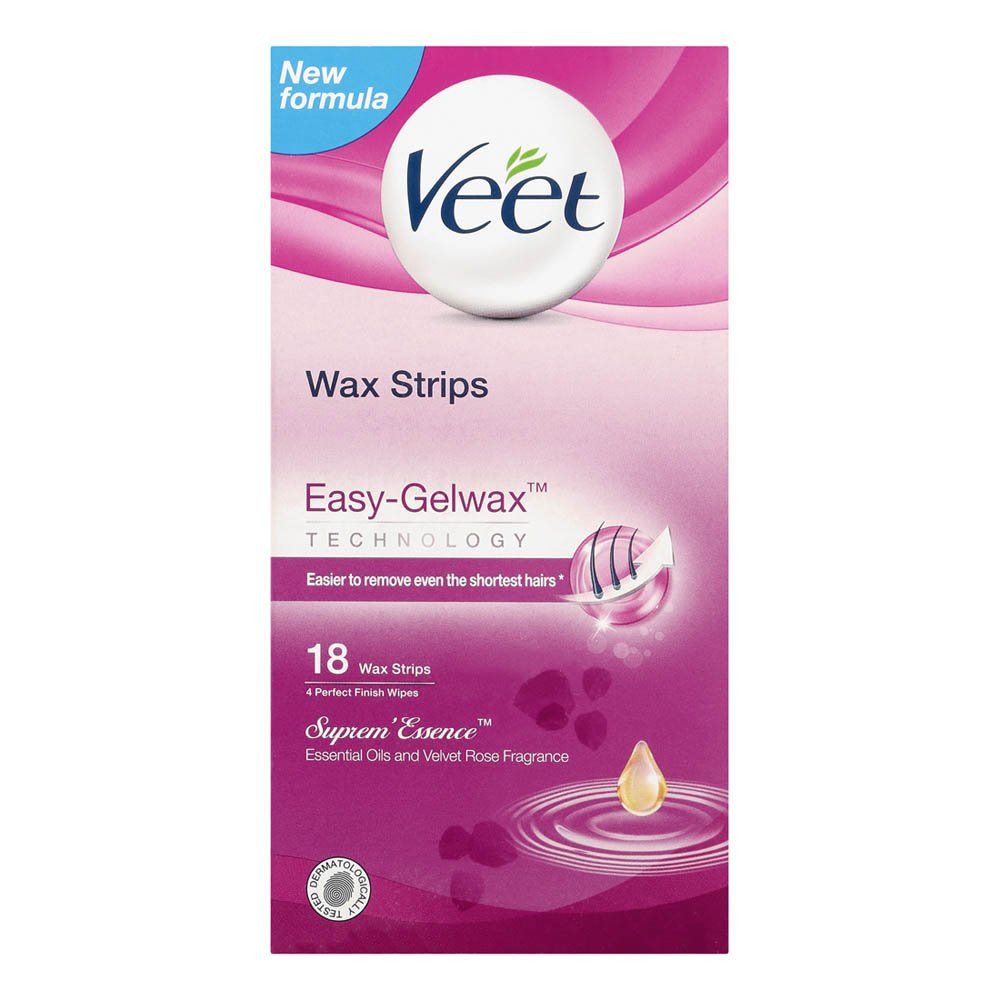 Veet Wax Strips Supreme Essence 18's