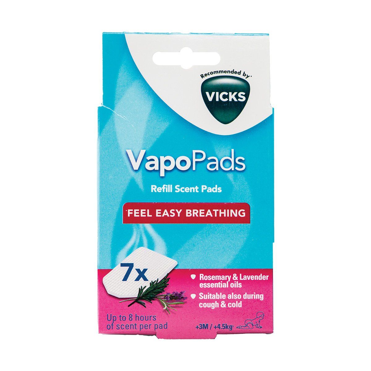 Vicks Vapo Pads Rosemary&lavender 7s