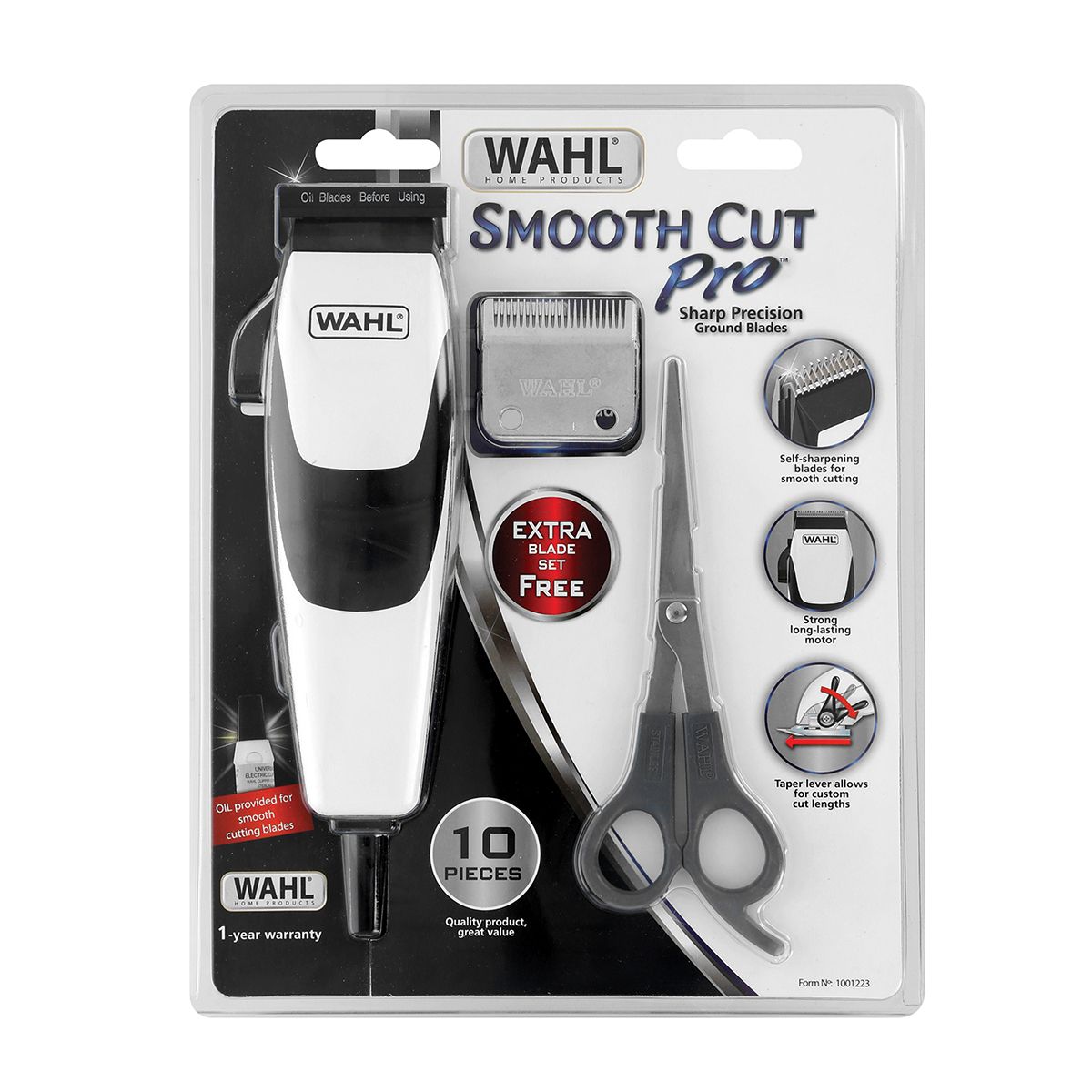 Wahl Smooth Cut Pro 10 Piece Hair Clipper Kit