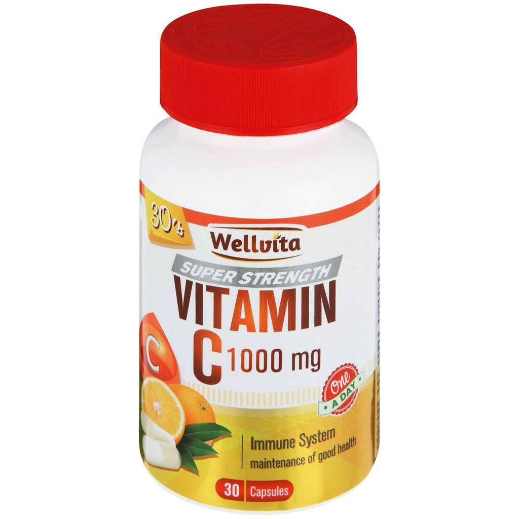 Wellvita Vitamin C 1000mg 30 Capsules