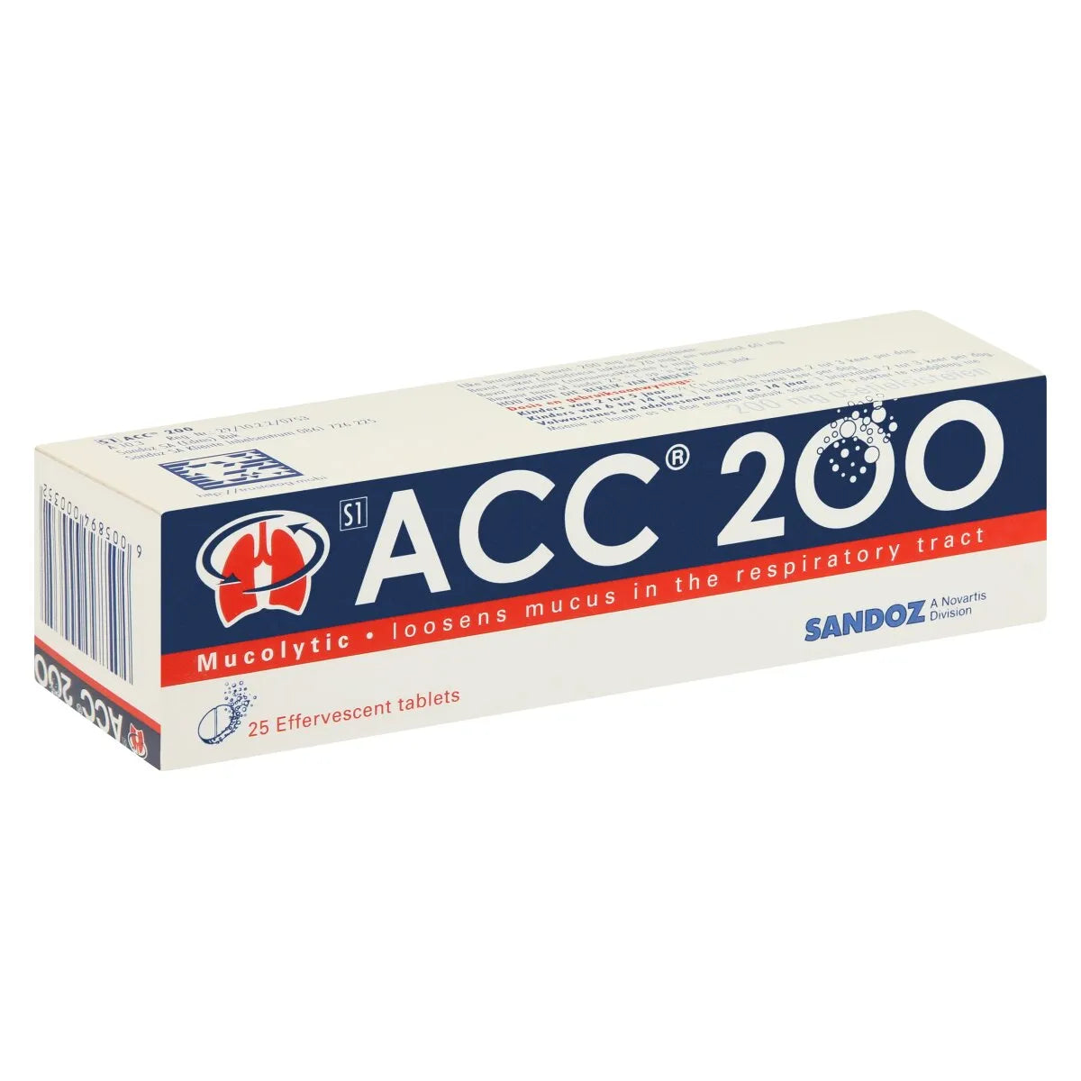 Acc 200mg Effervescent Tablets 25s