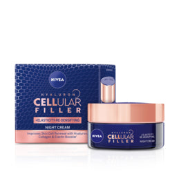 Nivea Hyaluron Cellular Filler Night Cream Elasticity Re-Densifying with Collagen & Elastin Booster 50ml