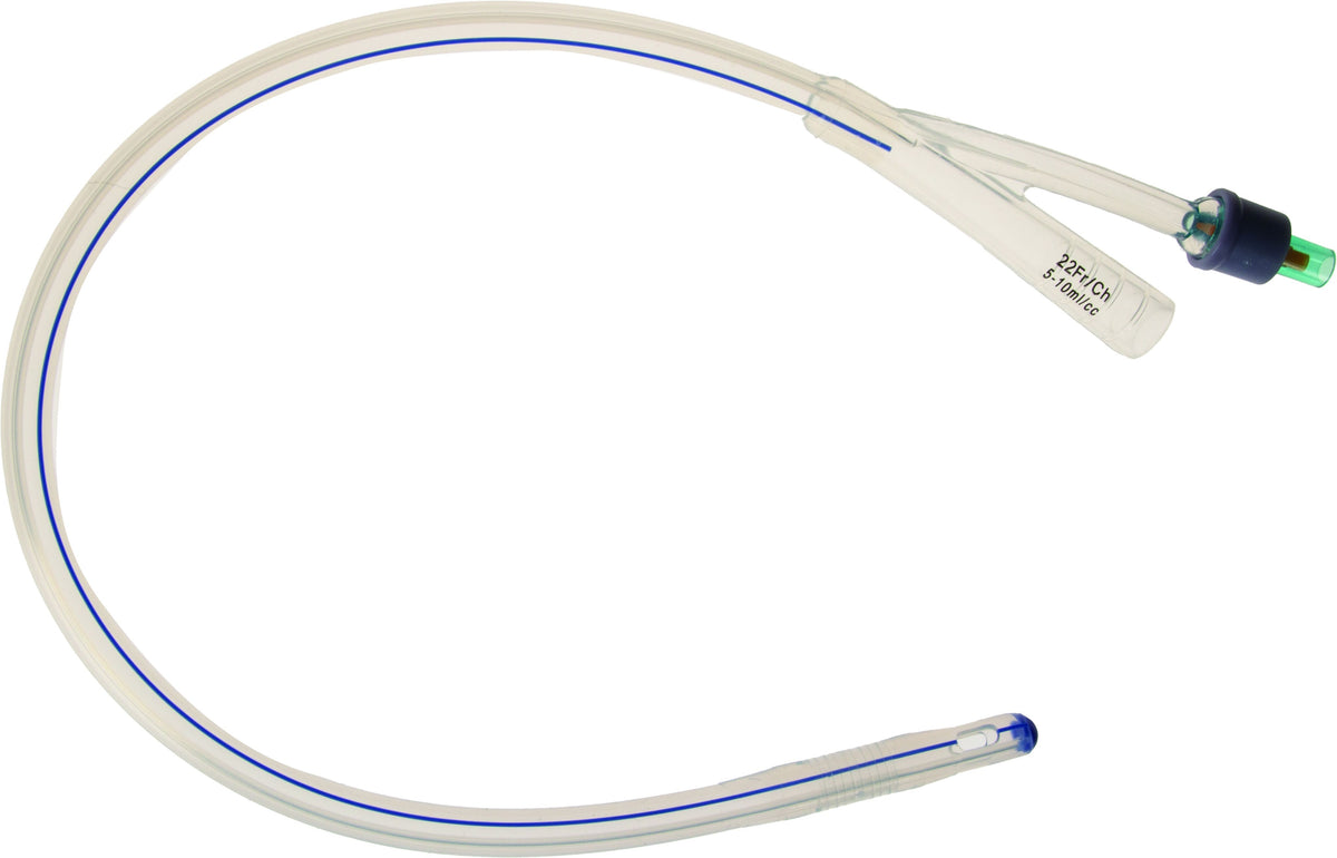 2 Way Foley Catheter 100% Silicone 22fg 5ml