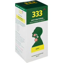 333 Oral Throat Gargle 200ml Mint