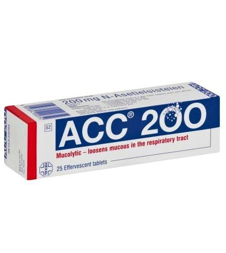 Acc 200mg Effervescent Tablets 25s