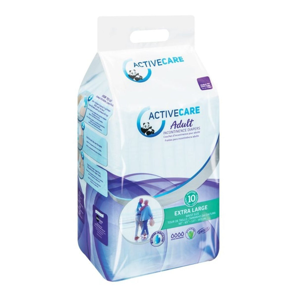 Active Care Adult Diapers Extra Large 10's