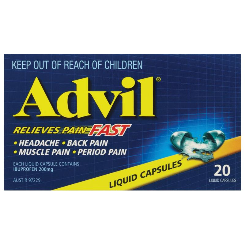 Advil Liqui-Gels 400mg Capsules 20s