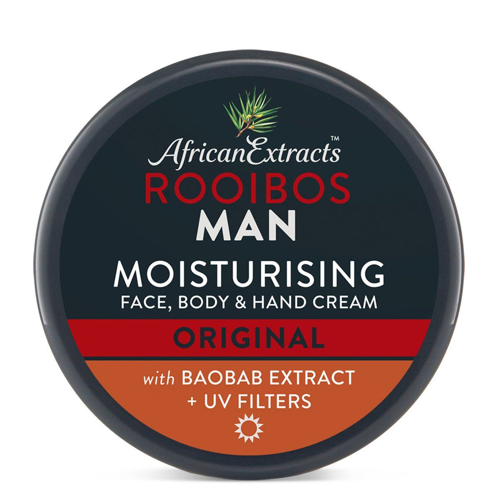 African Extracts Rooibos Man Moisturising Face Body & Hand Cream Original 125ml