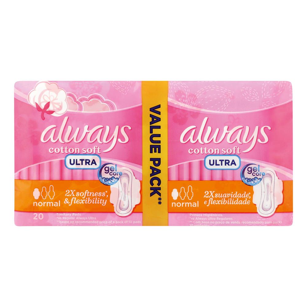 Always Ultra Sensitive Normal Plus Duo 20's