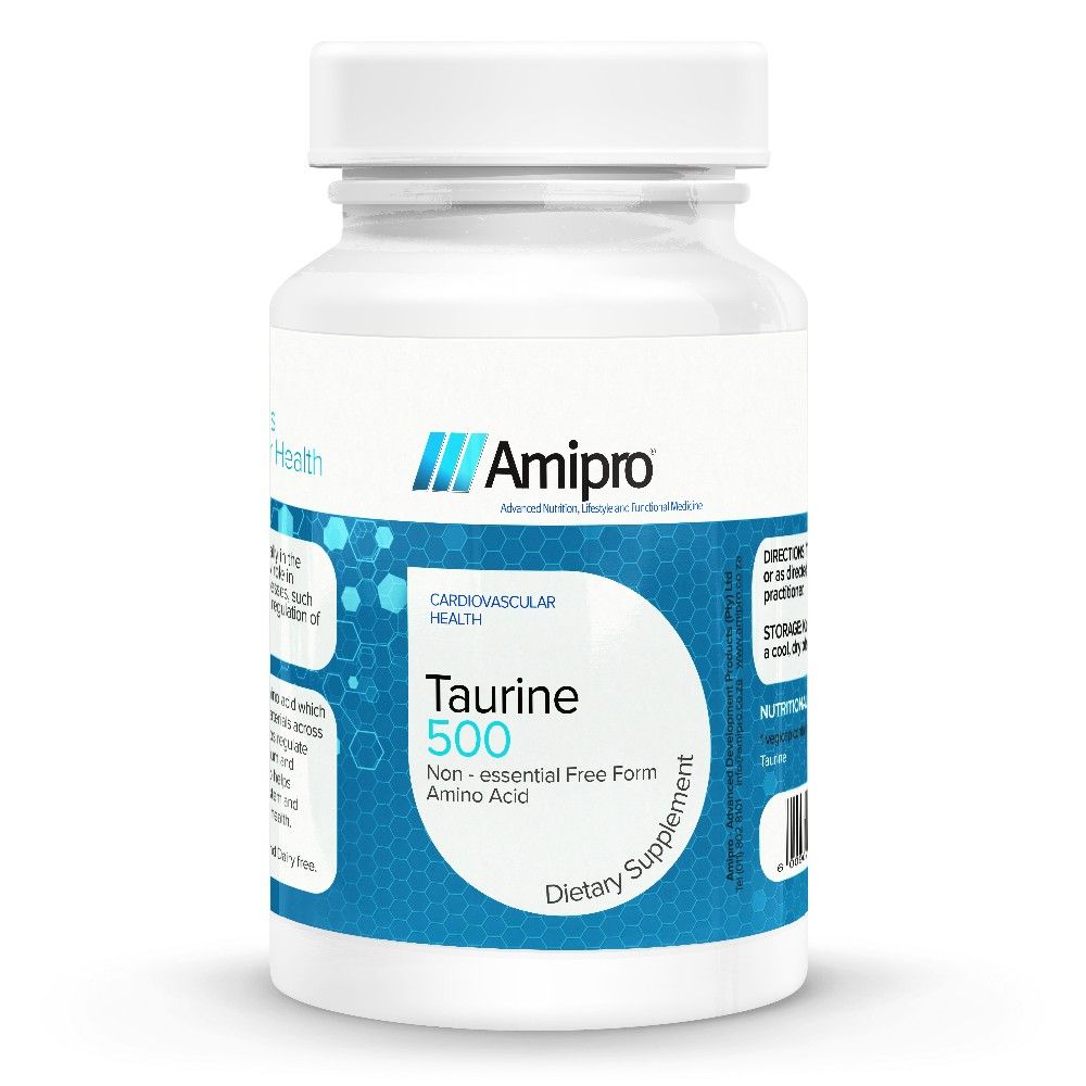 Amipro Taurine 500mg 60 Capsules