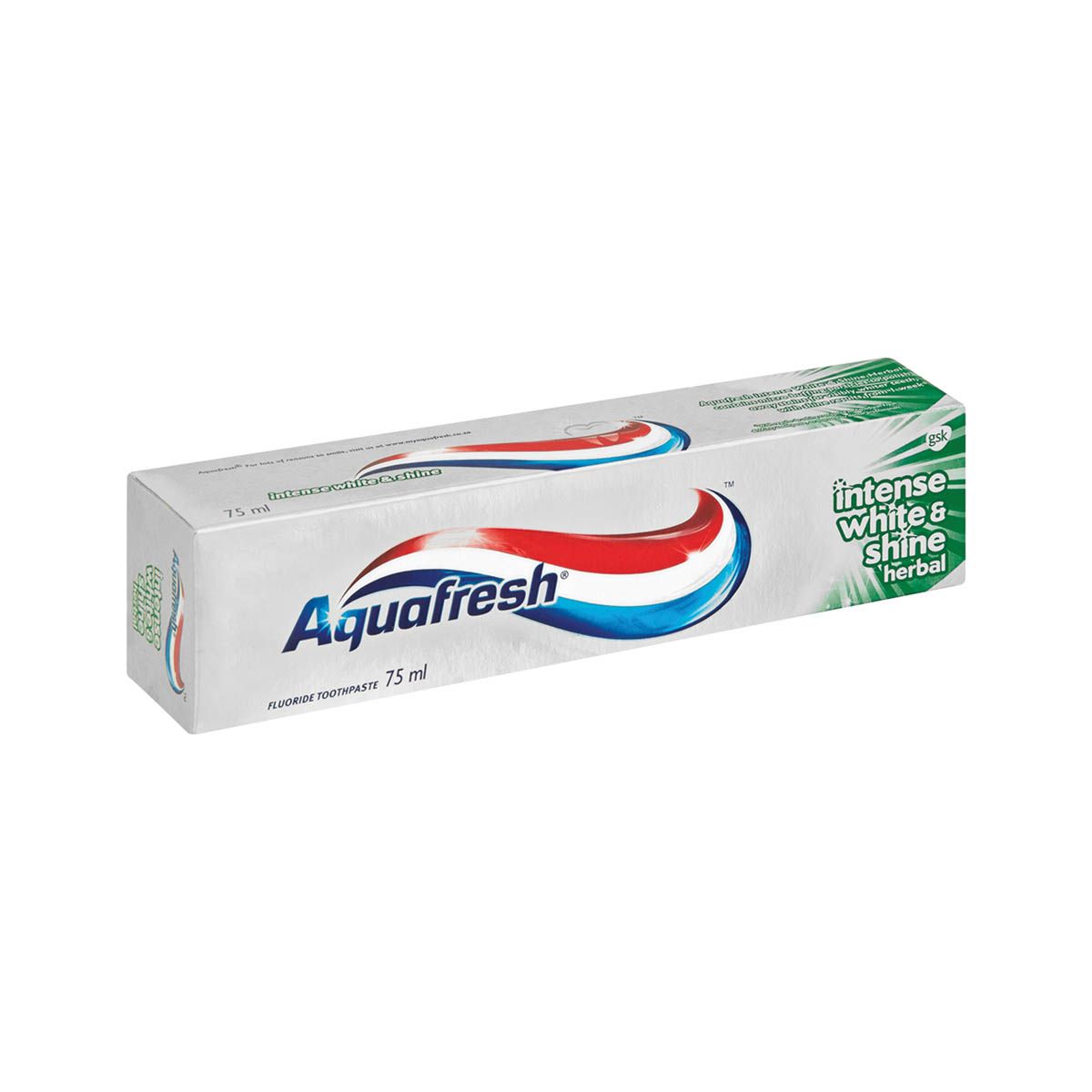 Aquafresh Toothpaste 75ml Intense White & Shine Herbal