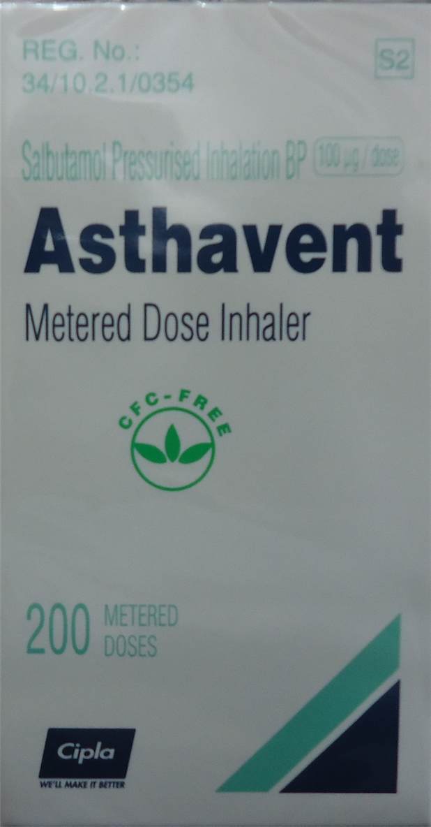 Asthavent Metered Dose Inhaler 200 Doses