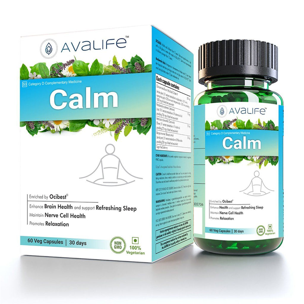 Avalife Calm 60 Caps - Relaxation Mental Balance