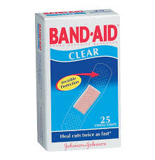 Bandaid Clear Strip 25's