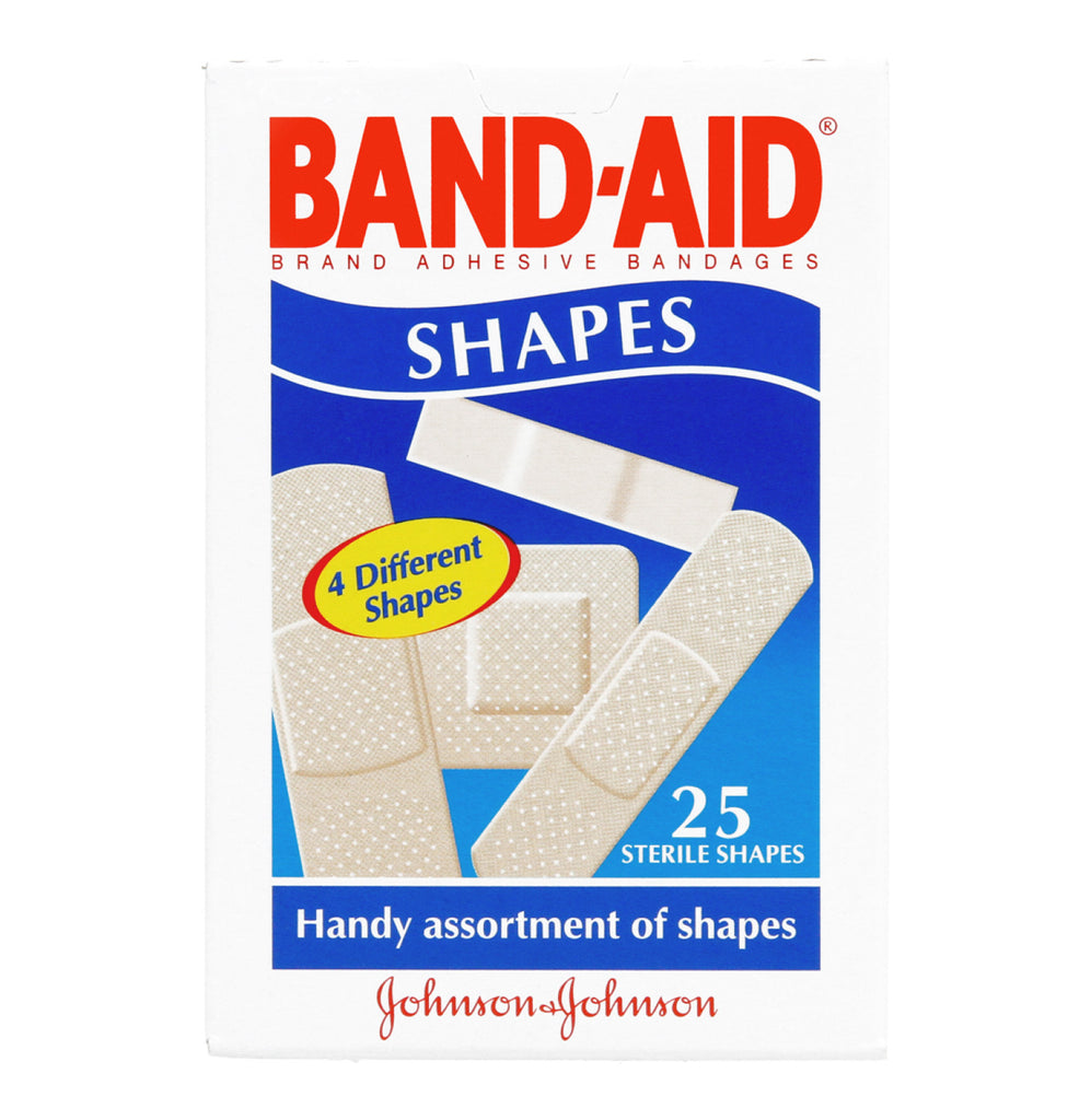 Bandaid Plastic Shapes 25's