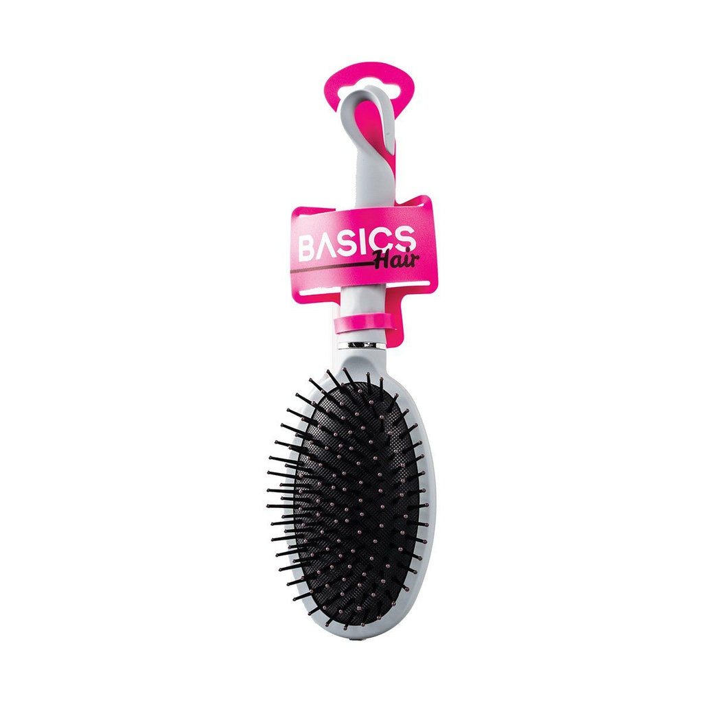 Basics Hair Brush Oval Grey 24.7x6.9x4.3cm