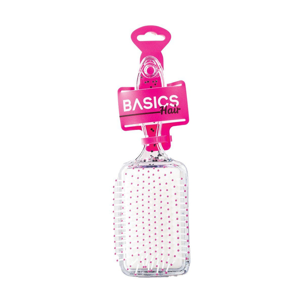 Basics Hair Brush Paddle Sparkle Floral