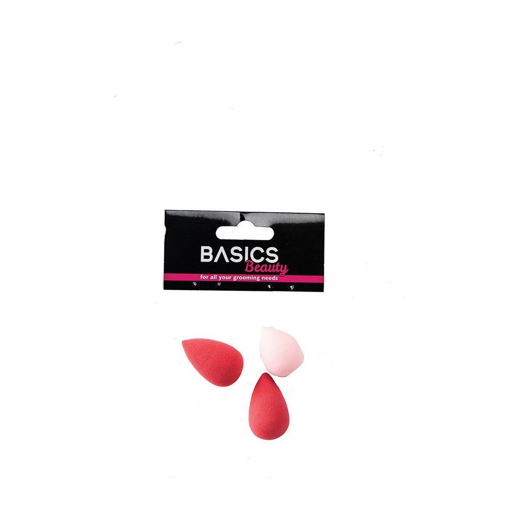 Basics Makeup Sponge Mini Tdrop Asst 3pc