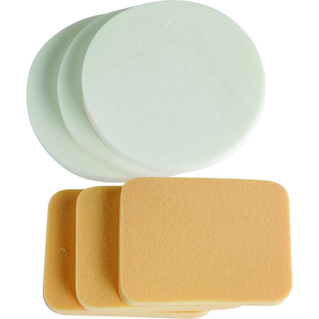 Basics Makeup Sponge Round/square 6pc