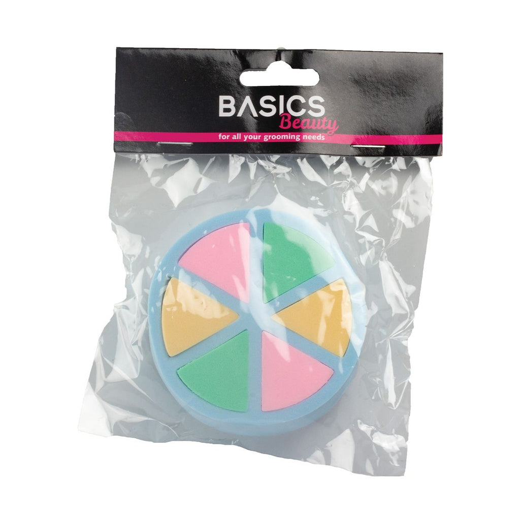 Basics Makeup Wedges Round Wheel 6pcs