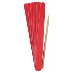 Basics Nail File Board Cuticle Stick 6pc