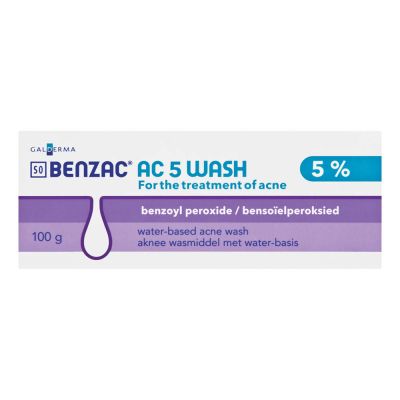 Benzac Ac 5 Wash 100g Tube