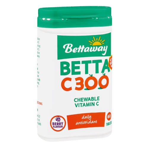Bettaway Vitamin C 300mg 60 Chew Tabs
