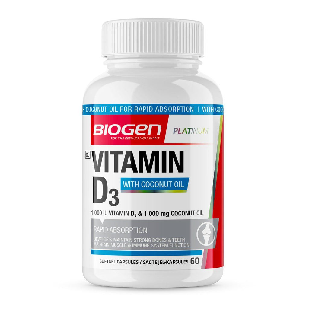 Biogen Vitamin D3 & Coconut Oil 60's