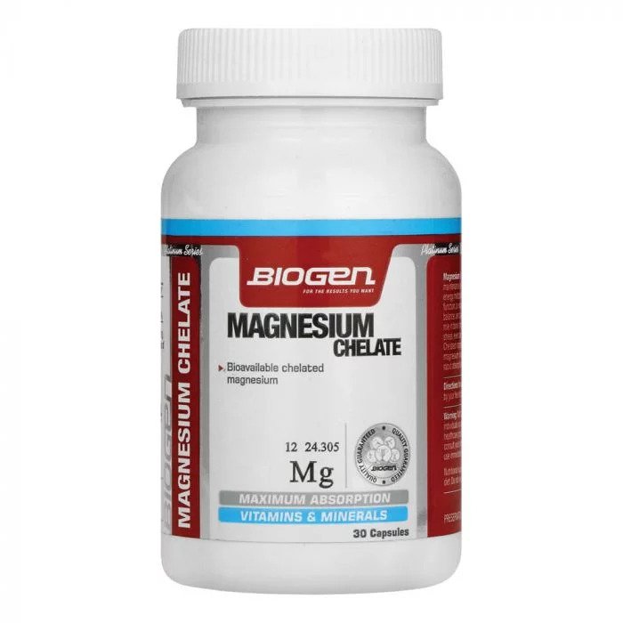 Biogen Magnesium Chelate 30 Caps