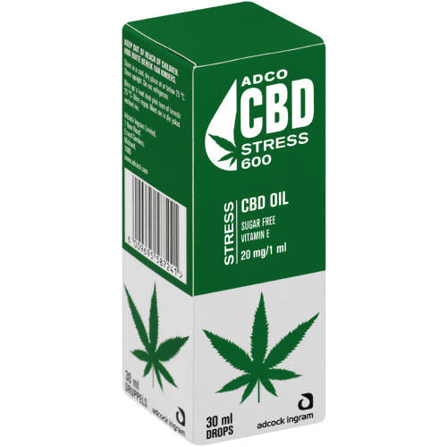 CBD Oil 600mg Drops Stress 30ml